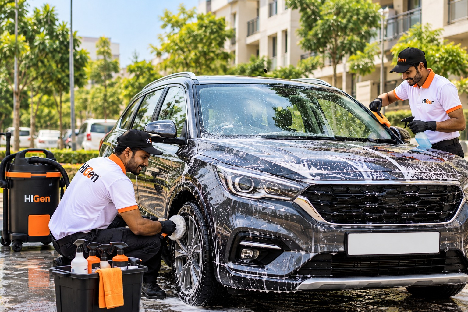 Professional car wash